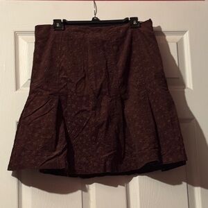 Willi Smith Chocolate Brown Mini Skirt